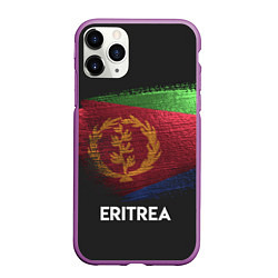 Чехол iPhone 11 Pro матовый Eritrea Style, цвет: 3D-фиолетовый