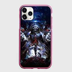 Чехол iPhone 11 Pro матовый Overlord, цвет: 3D-малиновый