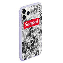 Чехол iPhone 11 Pro матовый SENPAI Stories, цвет: 3D-светло-сиреневый — фото 2