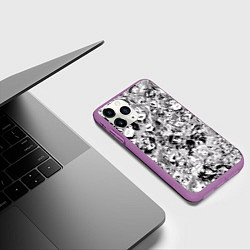 Чехол iPhone 11 Pro матовый Manga Ahegao, цвет: 3D-фиолетовый — фото 2