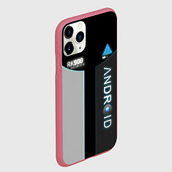 Чехол iPhone 11 Pro матовый Detroit: Android RK900, цвет: 3D-малиновый — фото 2