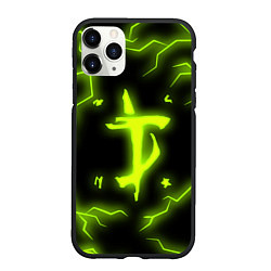 Чехол iPhone 11 Pro матовый DOOM Lightning, цвет: 3D-черный