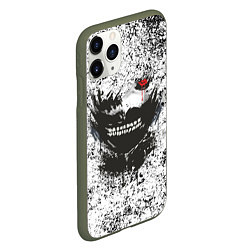 Чехол iPhone 11 Pro матовый Kaneki Ken: Tokyo Ghoul, цвет: 3D-темно-зеленый — фото 2