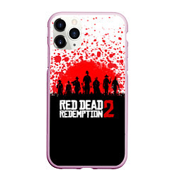Чехол iPhone 11 Pro матовый RDR 2: Red Blood, цвет: 3D-розовый