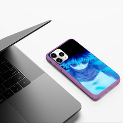 Чехол iPhone 11 Pro матовый Моя геройская академия Даби, цвет: 3D-фиолетовый — фото 2