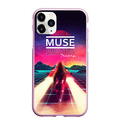 Чехол iPhone 11 Pro матовый Muse: Simulation Theory, цвет: 3D-розовый