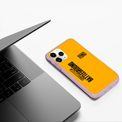 Чехол iPhone 11 Pro матовый PUBG: Yellow Fashion, цвет: 3D-розовый — фото 2