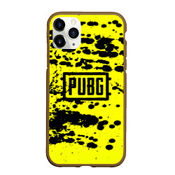 Чехол iPhone 11 Pro матовый PUBG: Yellow Stained, цвет: 3D-коричневый