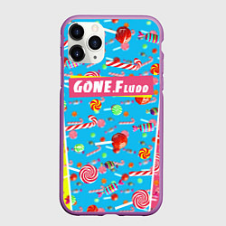 Чехол iPhone 11 Pro матовый GONE Fludd, цвет: 3D-фиолетовый