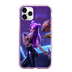 Чехол iPhone 11 Pro матовый KaiSa KDA, цвет: 3D-розовый