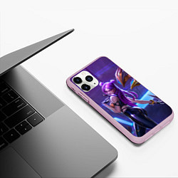 Чехол iPhone 11 Pro матовый KaiSa KDA, цвет: 3D-розовый — фото 2