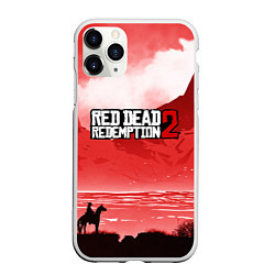 Чехол iPhone 11 Pro матовый RDR 2: Red Sun, цвет: 3D-белый