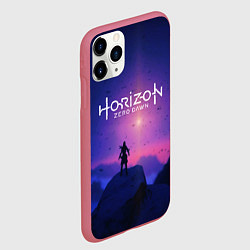 Чехол iPhone 11 Pro матовый Horizon Zero Dawn: Neon Space, цвет: 3D-малиновый — фото 2