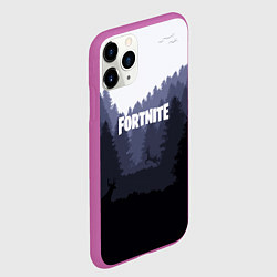 Чехол iPhone 11 Pro матовый Fortnite: Dark Forest, цвет: 3D-фиолетовый — фото 2