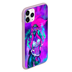 Чехол iPhone 11 Pro матовый Akali KDA, цвет: 3D-розовый — фото 2