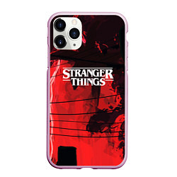 Чехол iPhone 11 Pro матовый Stranger Things: Red Dream, цвет: 3D-розовый