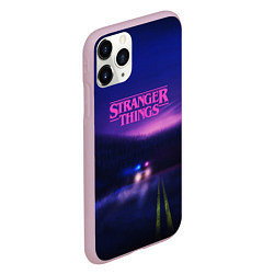 Чехол iPhone 11 Pro матовый Stranger Things: Neon Road, цвет: 3D-розовый — фото 2