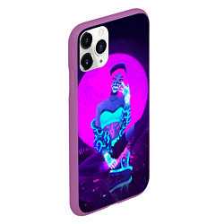 Чехол iPhone 11 Pro матовый Akali KDA, цвет: 3D-фиолетовый — фото 2