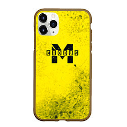 Чехол iPhone 11 Pro матовый Metro Exodus: Yellow Grunge, цвет: 3D-коричневый