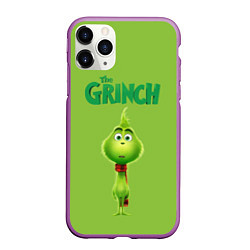 Чехол iPhone 11 Pro матовый The Grinch, цвет: 3D-фиолетовый