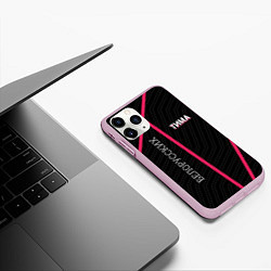 Чехол iPhone 11 Pro матовый Тима Белорусских, цвет: 3D-розовый — фото 2