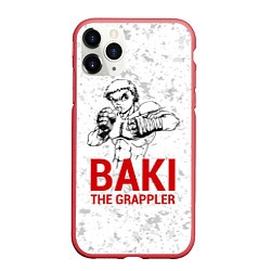 Чехол iPhone 11 Pro матовый Baki the Grappler, цвет: 3D-красный