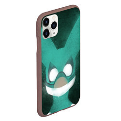 Чехол iPhone 11 Pro матовый Izuku Midoriya, цвет: 3D-коричневый — фото 2