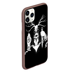 Чехол iPhone 11 Pro матовый Ghostemane, цвет: 3D-коричневый — фото 2