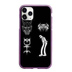 Чехол iPhone 11 Pro матовый Ghostemane: Mercury Sign, цвет: 3D-фиолетовый