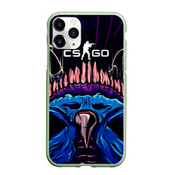 Чехол iPhone 11 Pro матовый CS:GO Hyper Beast Skin, цвет: 3D-салатовый