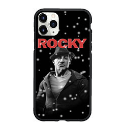 Чехол iPhone 11 Pro матовый Old Rocky, цвет: 3D-черный