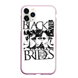 Чехол iPhone 11 Pro матовый Black Veil Brides, цвет: 3D-розовый