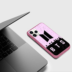 Чехол iPhone 11 Pro матовый BTS Boys, цвет: 3D-малиновый — фото 2
