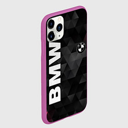 Чехол iPhone 11 Pro матовый BMW: Polygon, цвет: 3D-фиолетовый — фото 2