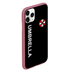 Чехол iPhone 11 Pro матовый UMBRELLA CORP, цвет: 3D-малиновый — фото 2