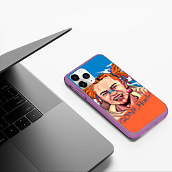 Чехол iPhone 11 Pro матовый Gone Fludd art, цвет: 3D-фиолетовый — фото 2