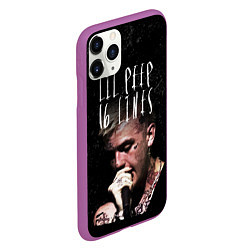 Чехол iPhone 11 Pro матовый Lil Peep: 16 Lines, цвет: 3D-фиолетовый — фото 2