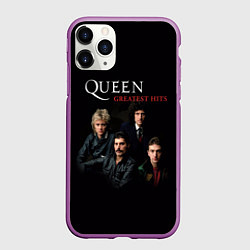Чехол iPhone 11 Pro матовый Queen: Greatests Hits, цвет: 3D-фиолетовый