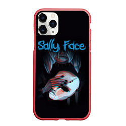Чехол iPhone 11 Pro матовый Sally Face, цвет: 3D-красный