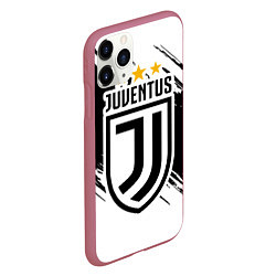Чехол iPhone 11 Pro матовый Juventus: 3 Stars, цвет: 3D-малиновый — фото 2