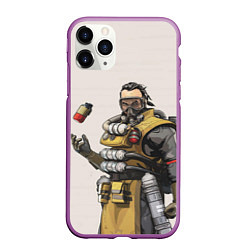 Чехол iPhone 11 Pro матовый Apex Legends, цвет: 3D-фиолетовый