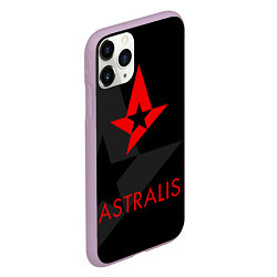 Чехол iPhone 11 Pro матовый Astralis: Black Style, цвет: 3D-сиреневый — фото 2