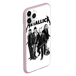 Чехол iPhone 11 Pro матовый Metallica, цвет: 3D-розовый — фото 2