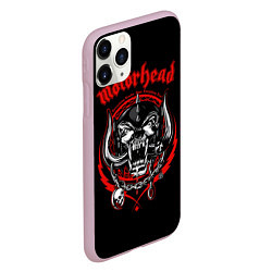 Чехол iPhone 11 Pro матовый Motorhead Demons, цвет: 3D-розовый — фото 2