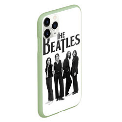 Чехол iPhone 11 Pro матовый The Beatles: White Side, цвет: 3D-салатовый — фото 2