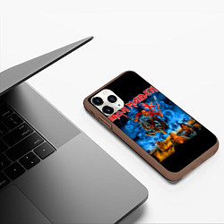 Чехол iPhone 11 Pro матовый Iron Maiden: Great Britain Warriors, цвет: 3D-коричневый — фото 2