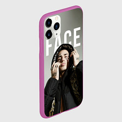 Чехол iPhone 11 Pro матовый FACE: Slime, цвет: 3D-фиолетовый — фото 2
