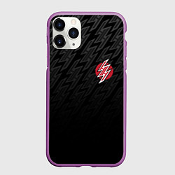Чехол iPhone 11 Pro матовый HENTAI HEAVEN, цвет: 3D-фиолетовый
