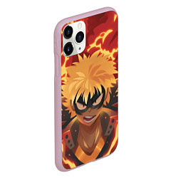 Чехол iPhone 11 Pro матовый Boku no Hero Academia, цвет: 3D-розовый — фото 2