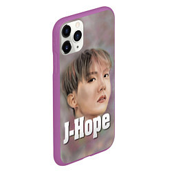 Чехол iPhone 11 Pro матовый BTS J-Hope, цвет: 3D-фиолетовый — фото 2